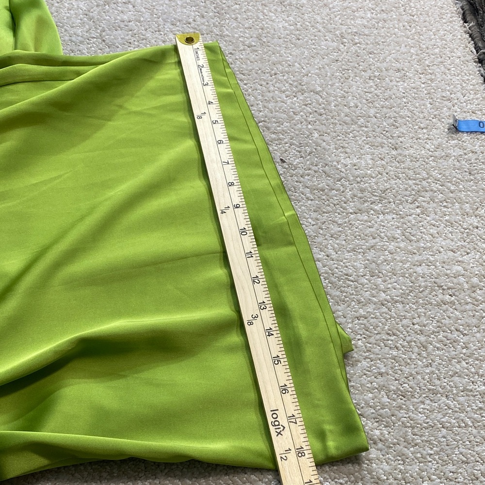 Zara Olive Green Wide-Leg Pleated Trousers Size S - Picture 15 of 16